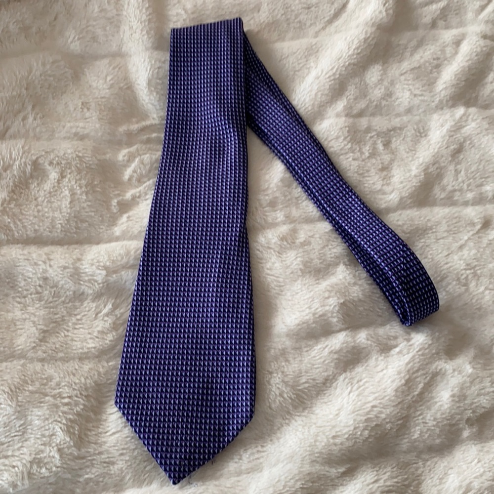 2/ $25 👔 Next | Purple/Blue Patterned Necktie, 100% silk